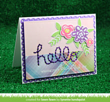 Load image into Gallery viewer, embroidered hello
